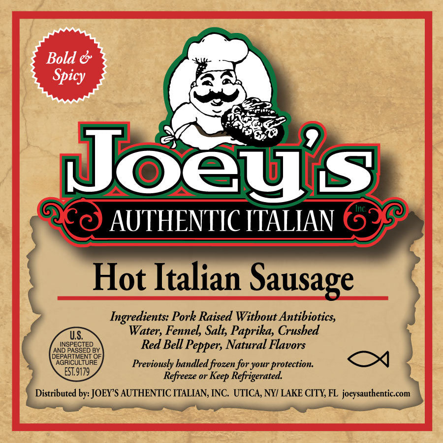 Authentic Italian Hot Sausage - 1 lb pack